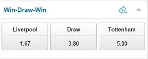 win draw win betting example