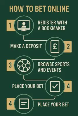 how to bet online infographic