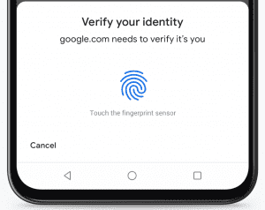 Google pay bookmakers with fingerprint scanner